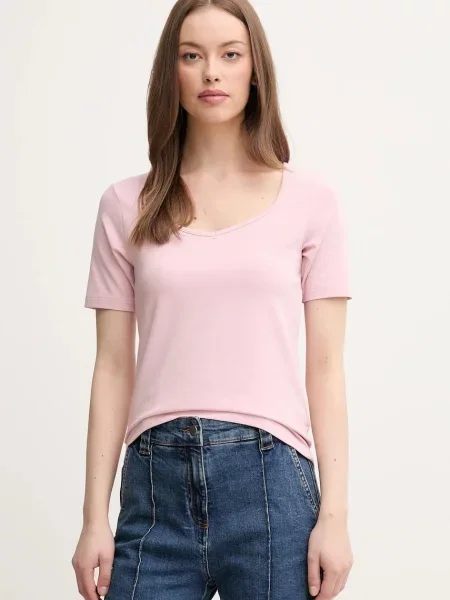 Тениска United Colors of Benetton дамска розово