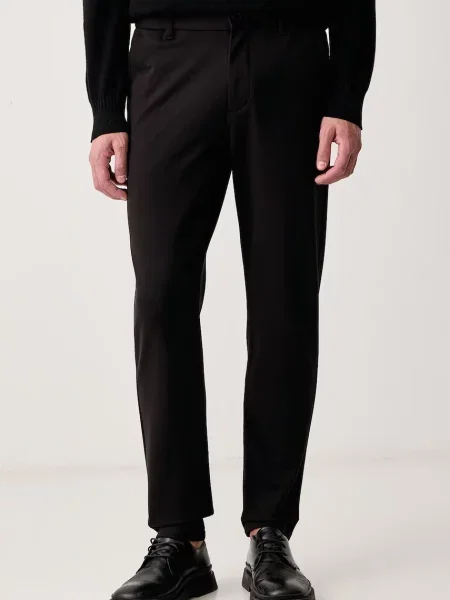 Marc O'Polo pantaloni joggers pentru bărbați cu vâscoză negru