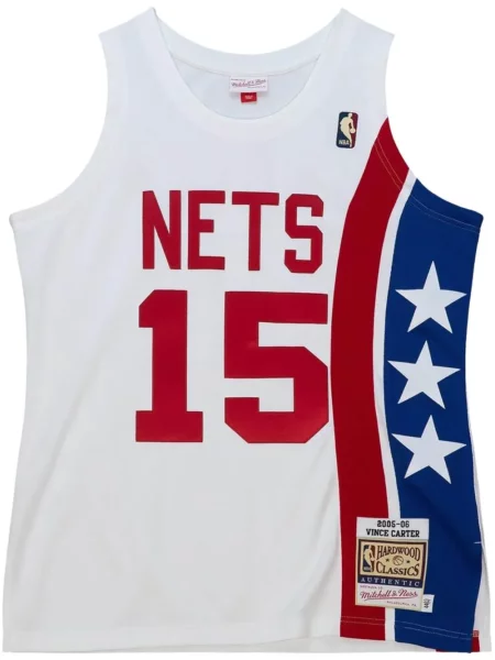 Cămașă Mitchell & Ness din jerseu alb