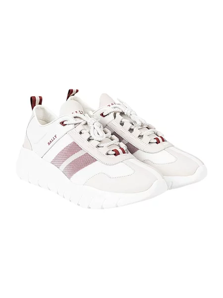 Sneakersy Bally skórzane białe