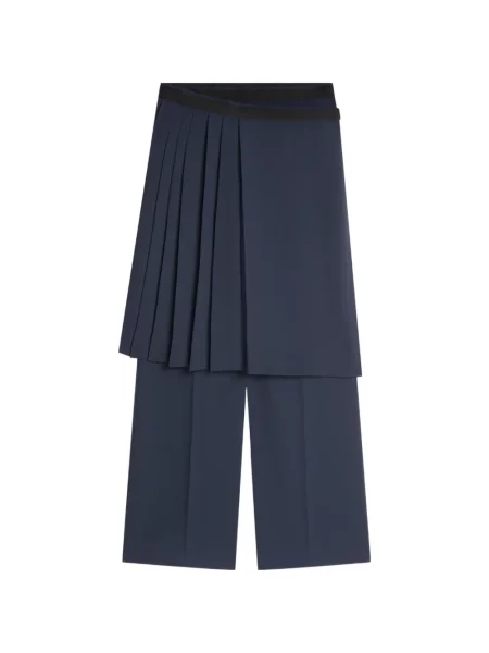 Pantaloni Dries Van Noten albastru