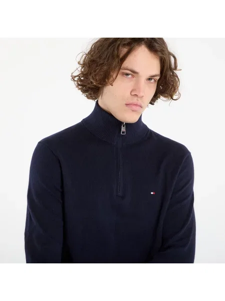 Кашмирена водолазка Tommy Hilfiger тъмносиньо