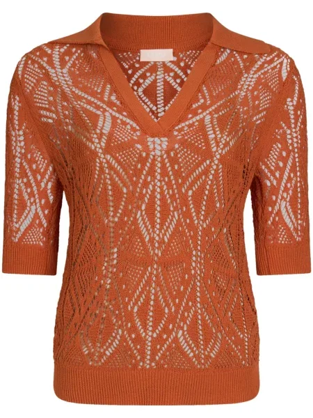 Croșetat pulover Liu Jo portocaliu