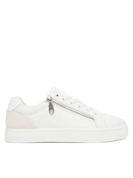 Calvin Klein Jeans Sneakers Classic Cupsole Zip Low In alb
