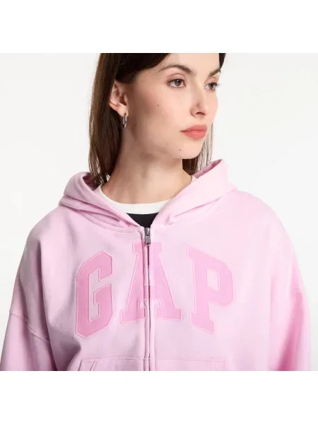 Суитшърт GAP Frch Ft Logo Fz Pink L розово