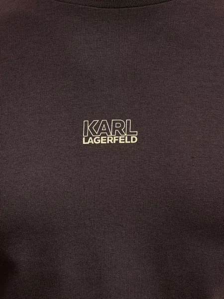 Футболка Karl Lagerfeld однотонна коричневий
