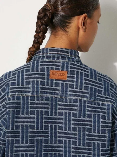 Джинсова сорочка Kenzo Dropped Shoulders Shirt relaxed класичний комір