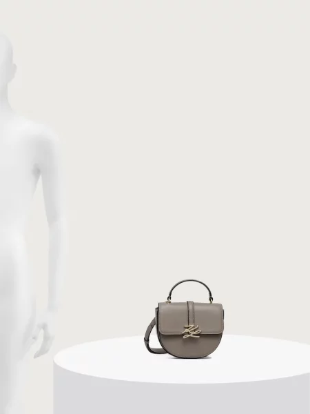Кожаная сумка через плечо Karl Lagerfeld с лого