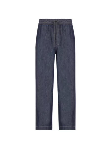 Pantaloni Loewe cu autograf cu cordon albastru