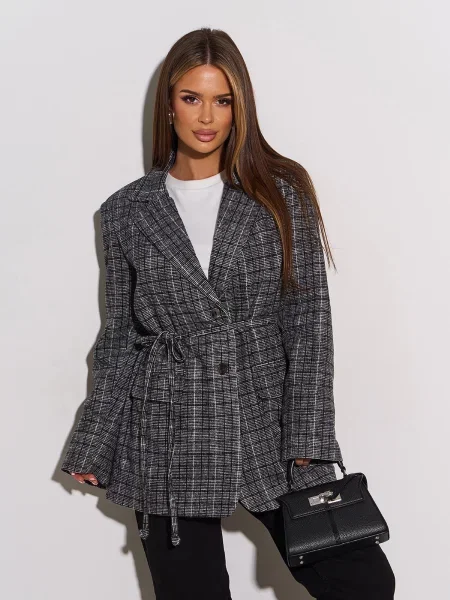 Вовняний Піджак ISSA Plus сірий