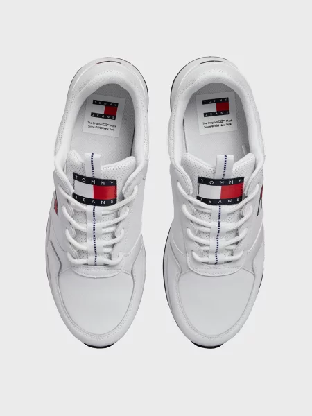 Кожаные кроссовки Tommy Jeans белые