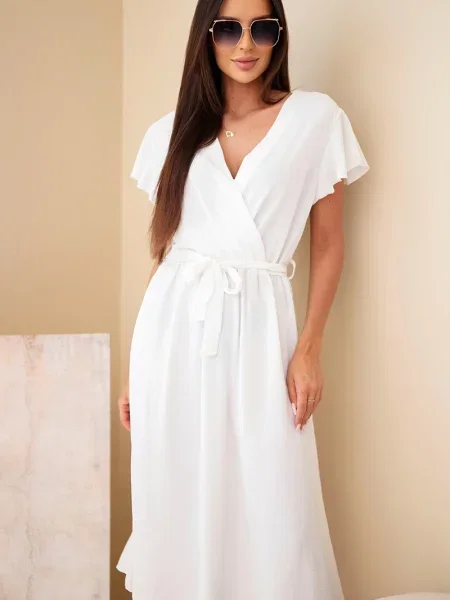 Rochie midi Kesi Włoski alb