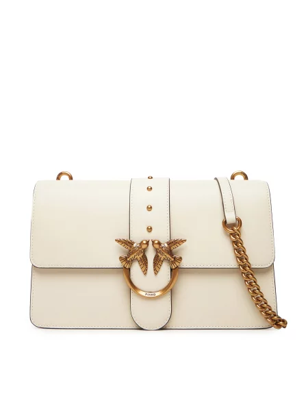 Klasična crossbody torbica Pinko bež