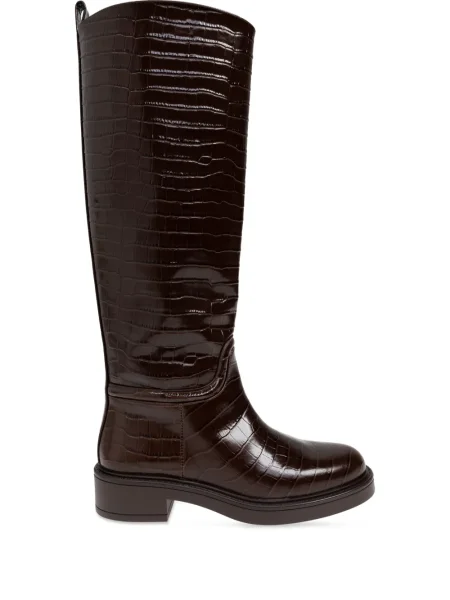Botine Stuart Weitzman din piele maro