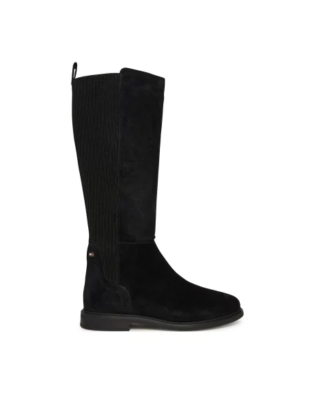 Tommy Hilfiger Cizme | piele întoarsă negru