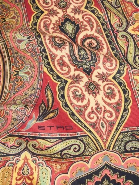 Raštuotas šalikas Etro su paisley raštu rožinė