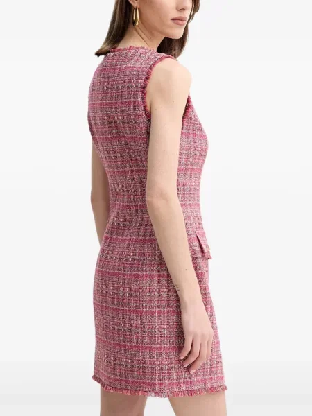 Kostiumas mini mini suknelė Marciano tvido rožinė