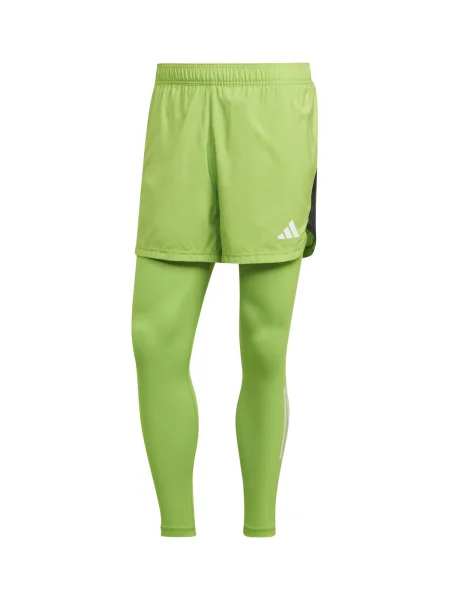 ADIDAS PERFORMANCE Športne hlače zelena / črna bela