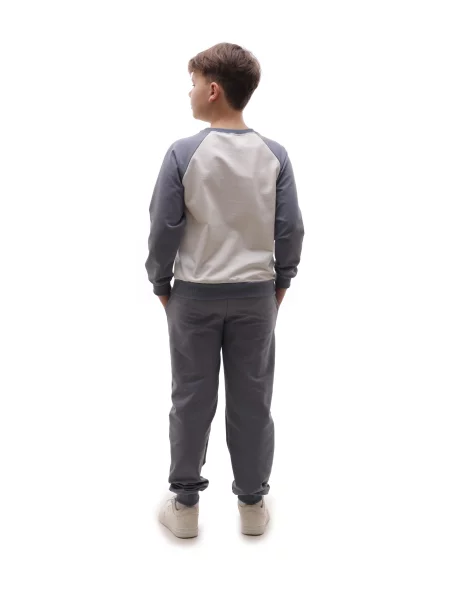 Дитячий Спортивний костюм ЕДЕЛЬВЕЙС темно-сірий віскоза/поліестер сірий