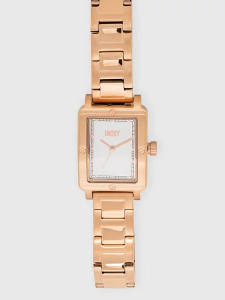 DKNY Ceas City Rivet Placat cu aur roz