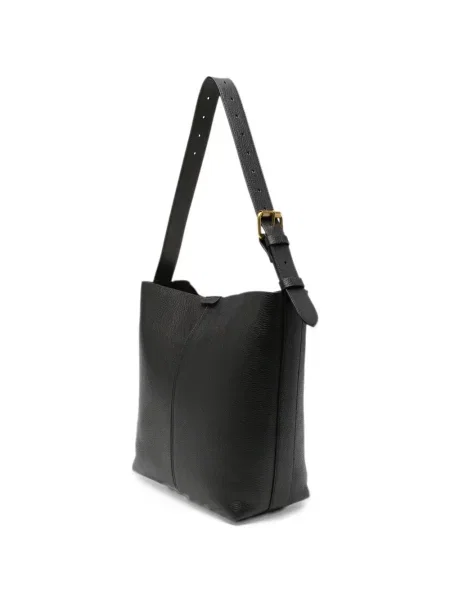 Kožna shopper torbica Soeur crna