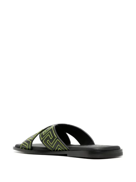 Papuci Versace din piele negru