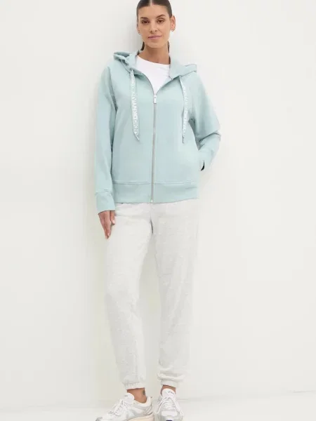 Dkny bluza z kapturem gładka