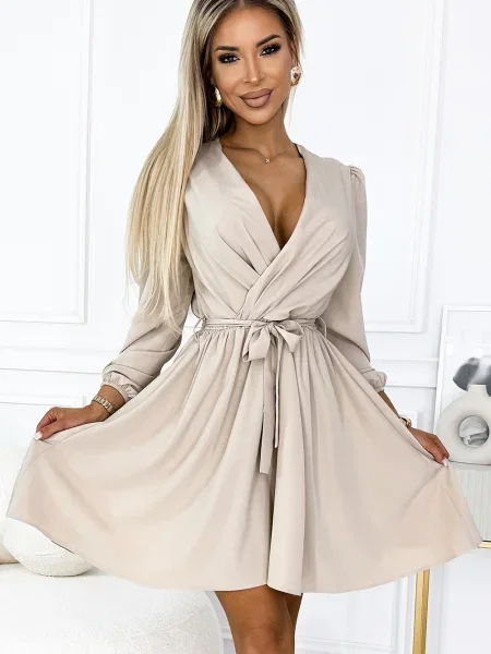 Rochie Numoco de costum bej