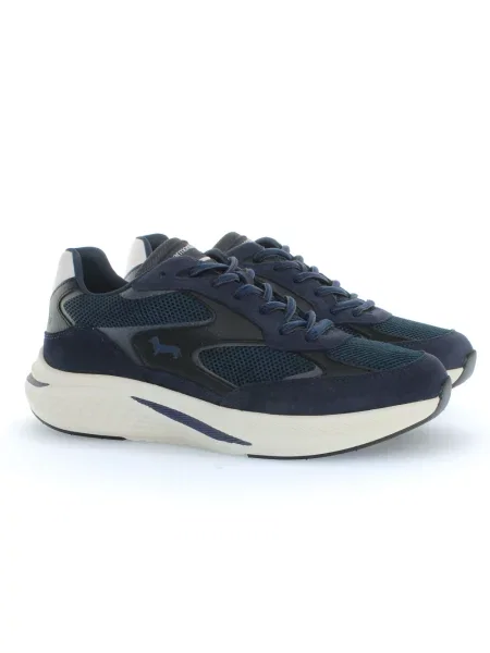 Sneakersy Harmont & Blaine skórzane niebieskie