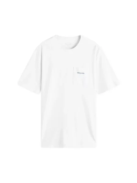 Koszulka Patagonia z logo biała