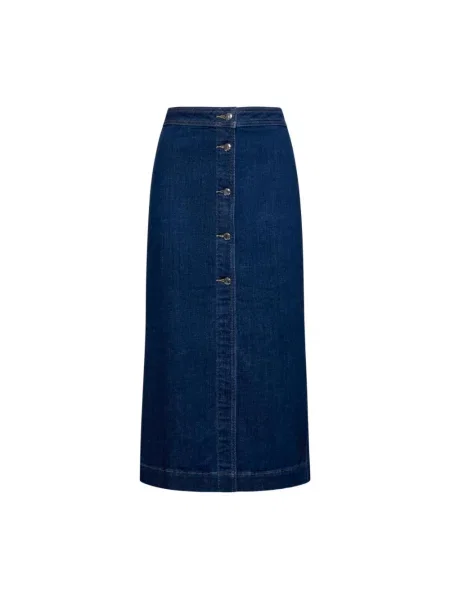 Spódnica midi Silvian Heach niebieska