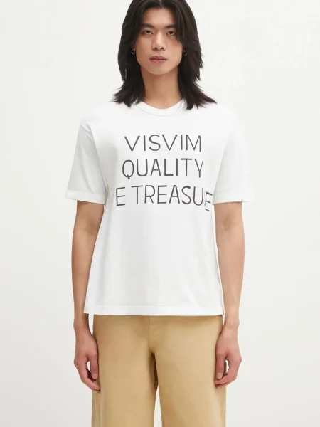Visvim tricou JUMBO TEE S.S DMGD alb