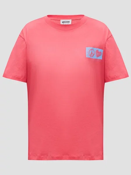 Футболка Moschino розовая