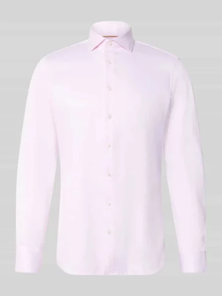 Koszula biznesowa o kroju slim fit super w jakości premium Jake*s różowa
