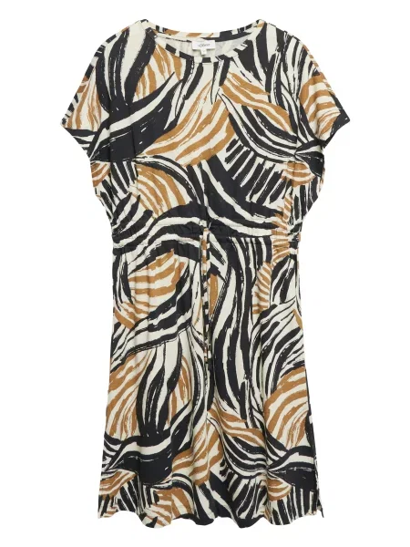 S.Oliver Rochie bej / ocru negru
