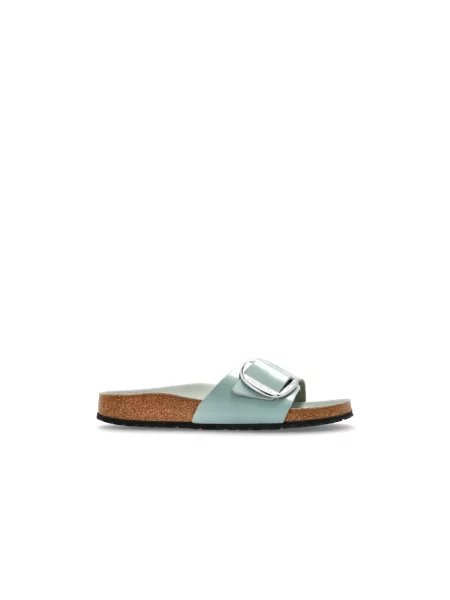 Klapki Birkenstock na sprzączkę zielone