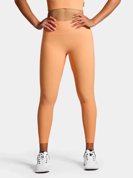 Nordicdots Leggings Rib' portocaliu