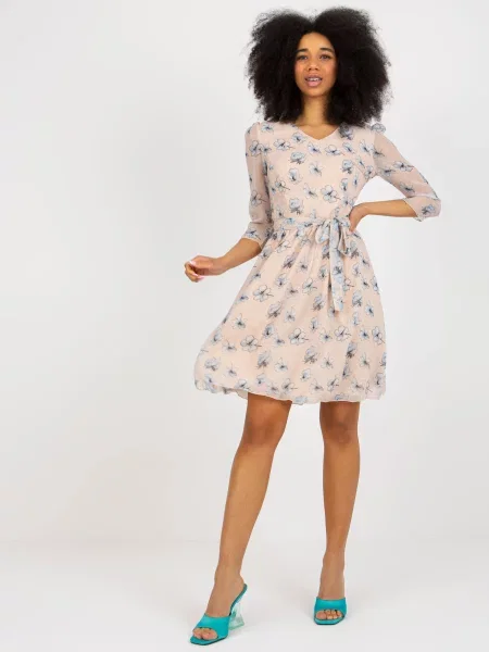 Rochie Fashionhunters de costum bej