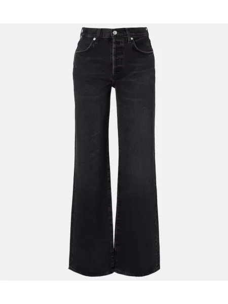 Szerokie jeansy Citizens Of Humanity czarne