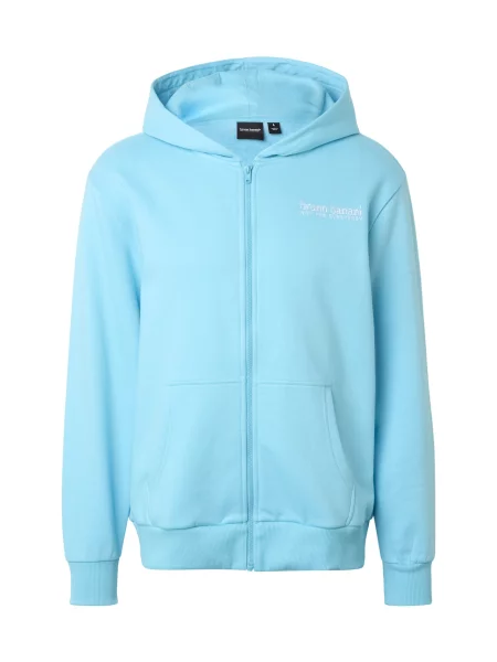 Bruno Banani Mikina aqua modrá bílá