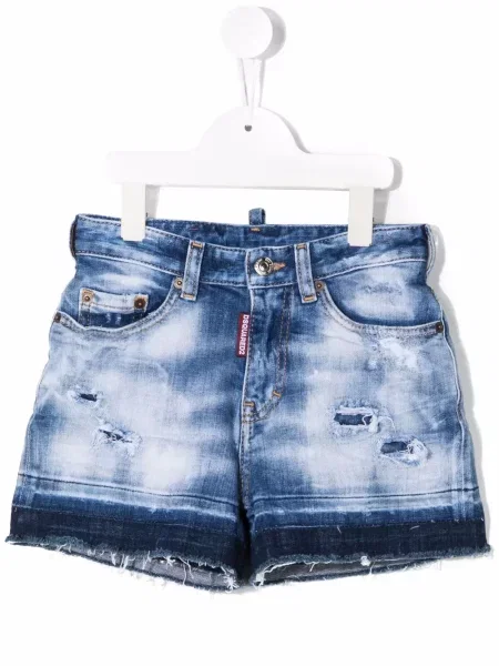 Szorty jeansowe dziecięce Dsquared2 niebieskie