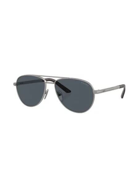 Raštuotos saulės akiniai Prada Eyewear pilka