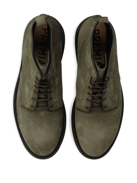 Botine Premiata cu șireturi din dantelă verde