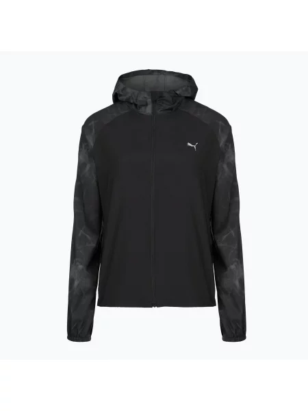 Geacă de alergare pentru femei PUMA Run AOP Favorite Woven black/grey negru