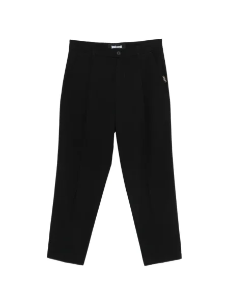 Kalhoty Just Cavalli s autogramem černé