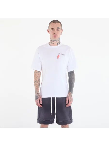 Tričko Jordan Graphic T-Shirt White/ Infrared 23 XXL bílé