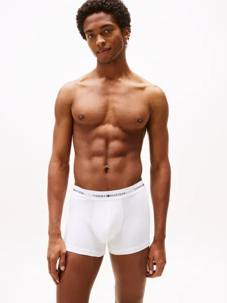 Tommy Hilfiger Underwear Boxeri Essential negru alb