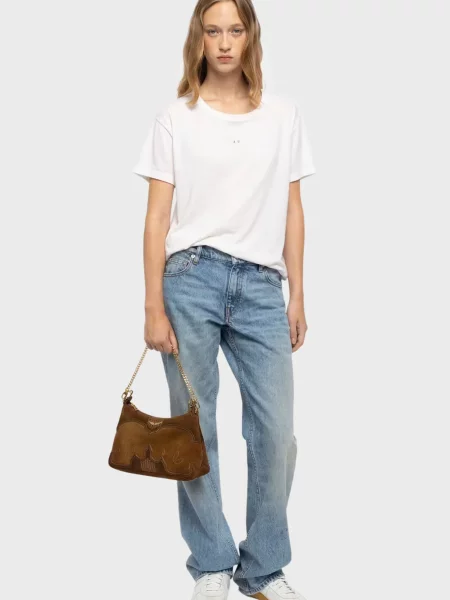 Замшева сумка Zadig&voltaire коричнева