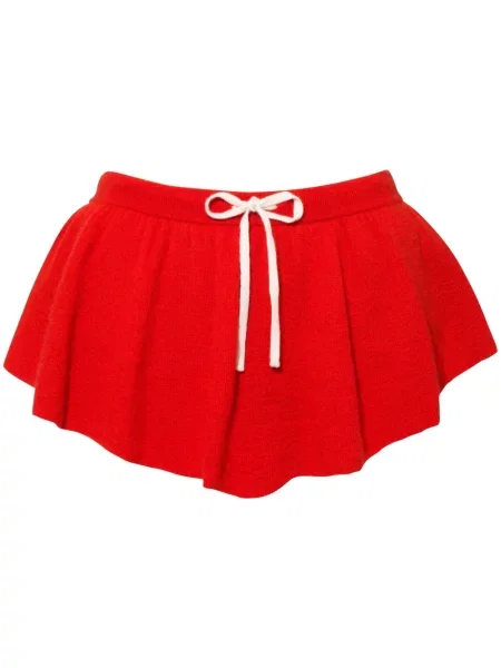 Fusta mini Cashmere In Love din cașmir roșu