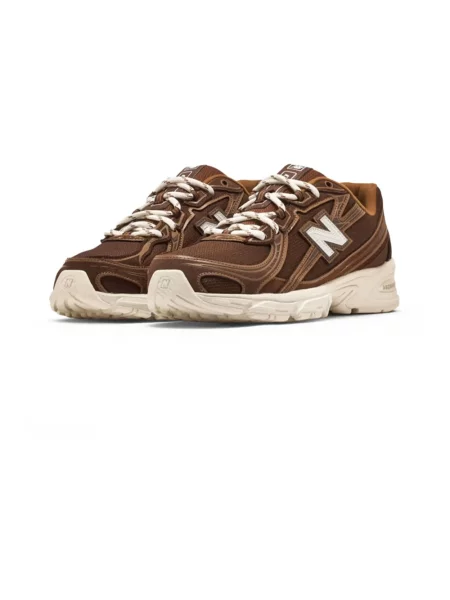 Buty do biegania New Balance skórzane brązowe